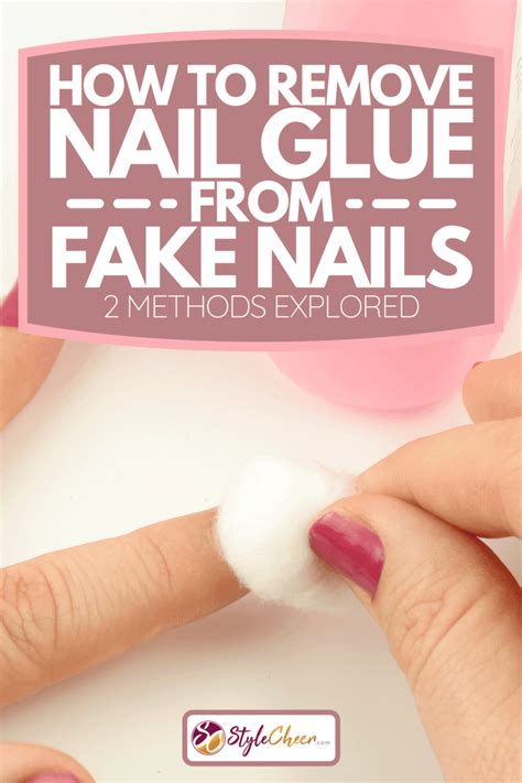 how to remove fake nails glued on